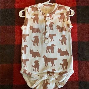 Sleeveless Henley bodysuit